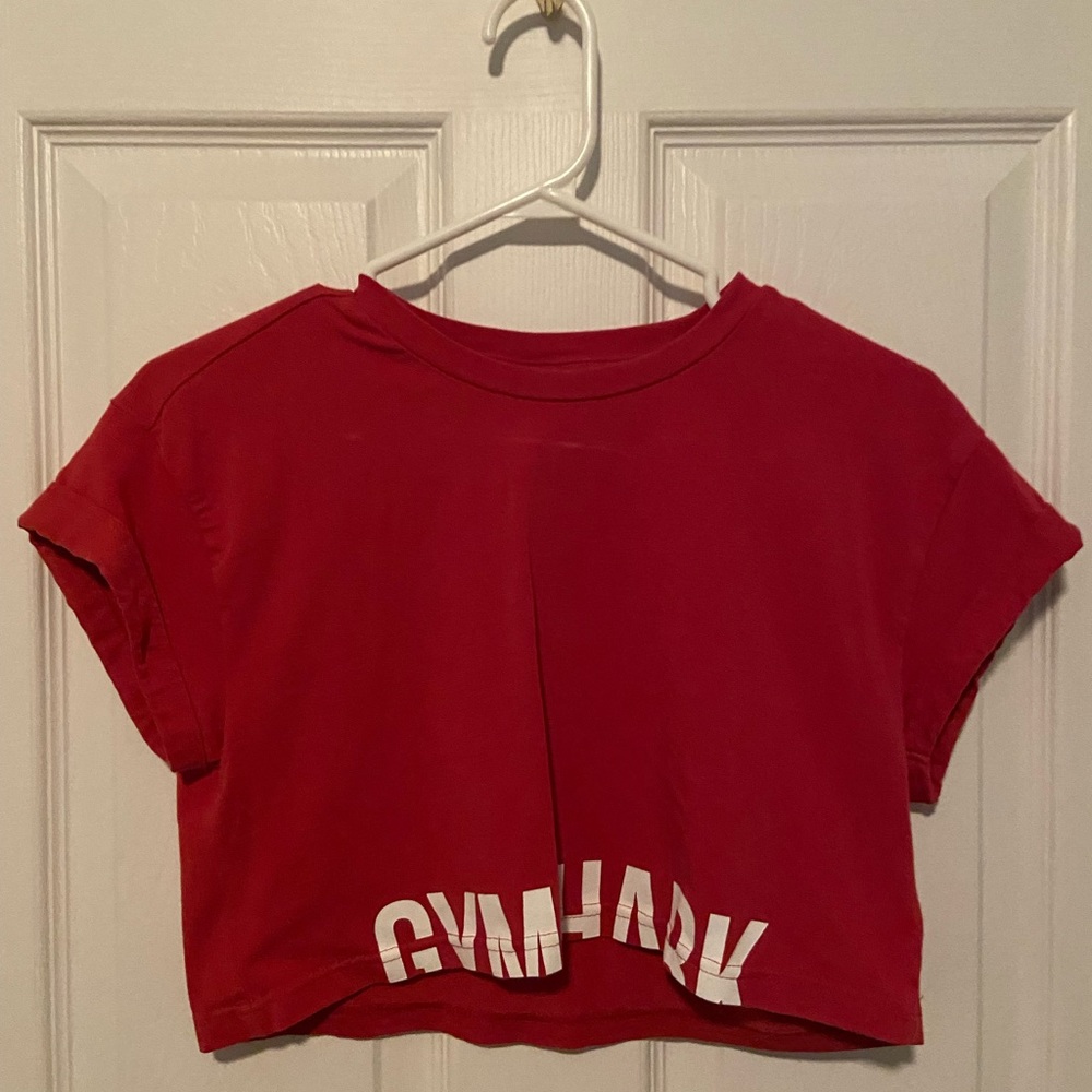 Gymshark Pink Cropped T-Shirt